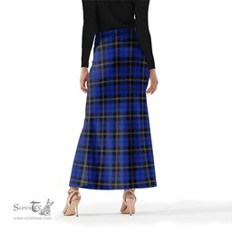 Scottish Swan Tartan Womens Full Length Skirt - Tartan Skirt Knee Length Scottish Plaid Tartan Plaid - ScotsTee - scotstee.com