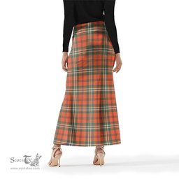 Scottish Scott Ancient Tartan Womens Full Length Skirt - Tartan Skirt Knee Length Scottish Plaid Tartan Plaid - ScotsTee - scotstee.com