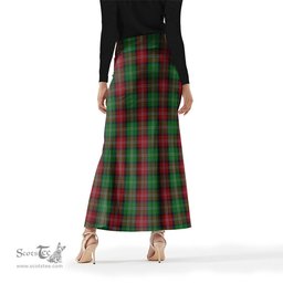 Scottish Sawyer Tartan Womens Full Length Skirt - Tartan Skirt Knee Length Scottish Plaid Tartan Plaid - ScotsTee - scotstee.com