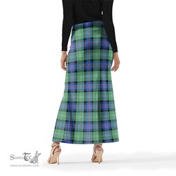 Scottish Sutherland Ancient Tartan Womens Full Length Skirt - Tartan Skirt Knee Length Scottish Plaid Tartan Plaid - ScotsTee - scotstee.com