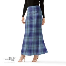 Scottish Traynor Tartan Womens Full Length Skirt - Tartan Skirt Knee Length Scottish Plaid Tartan Plaid - ScotsTee - scotstee.com
