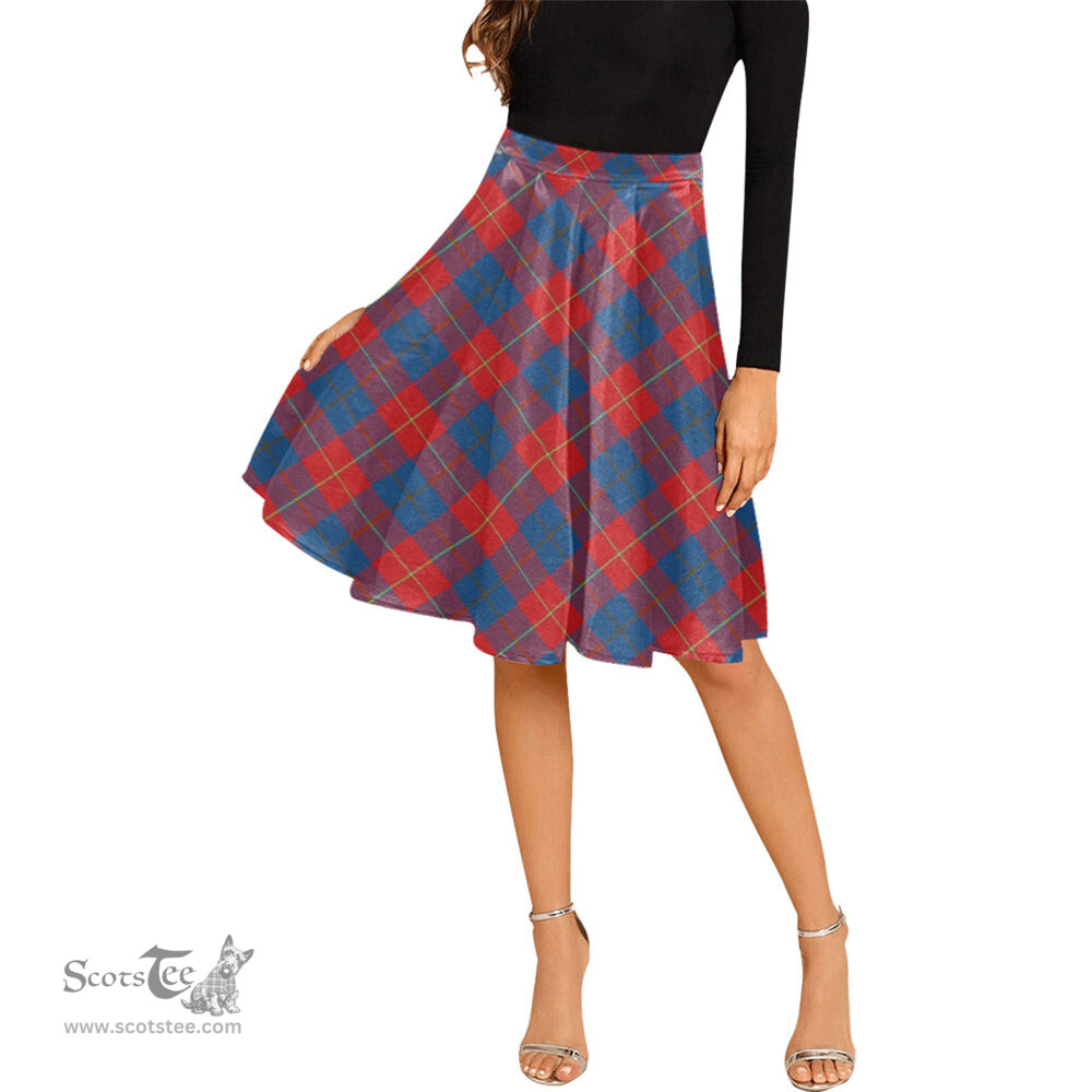 Scottish Blane Tartan Melete Pleated Midi Skirt - Tartan Plaid Midi Skirt Scottish Plaid Tartan Plaid - ScotsTee - scotstee.com
