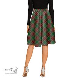Scottish Baxter Tartan Melete Pleated Midi Skirt - Tartan Plaid Midi Skirt Scottish Plaid Tartan Plaid - ScotsTee - scotstee.com