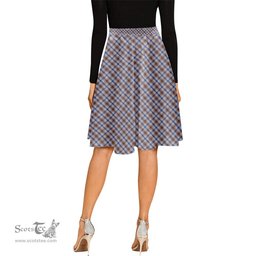 Scottish Boswell Tartan Melete Pleated Midi Skirt - Tartan Plaid Midi Skirt Scottish Plaid Tartan Plaid - ScotsTee - scotstee.com