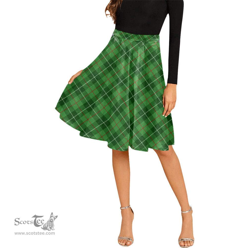 Scottish Boyle Tartan Melete Pleated Midi Skirt - Tartan Plaid Midi Skirt Scottish Plaid Tartan Plaid - ScotsTee - scotstee.com