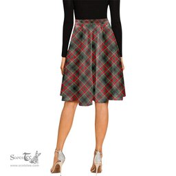 Scottish Anderson of Arbrake Tartan Melete Pleated Midi Skirt - Tartan Plaid Midi Skirt Scottish Plaid Tartan Plaid - ScotsTee - scotstee.com