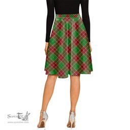 Scottish Baxter Modern Tartan Melete Pleated Midi Skirt - Tartan Plaid Midi Skirt Scottish Plaid Tartan Plaid - ScotsTee - scotstee.com