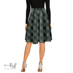 Scottish Brodie Hunting Tartan Melete Pleated Midi Skirt - Tartan Plaid Midi Skirt Scottish Plaid Tartan Plaid - ScotsTee - scotstee.com