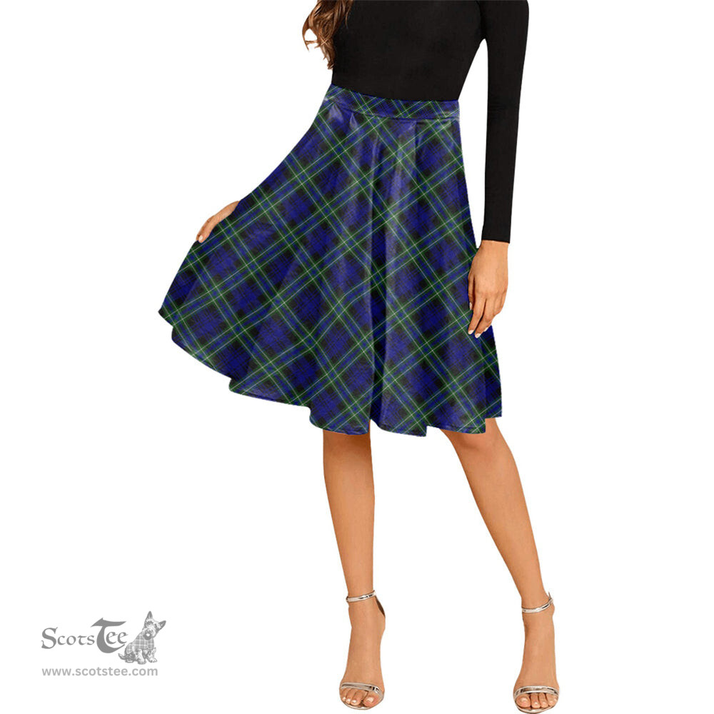 Scottish Arbuthnot Modern Tartan Melete Pleated Midi Skirt - Tartan Plaid Midi Skirt Scottish Plaid Tartan Plaid - ScotsTee - scotstee.com