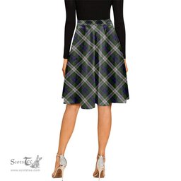 Scottish Blair Dress Tartan Melete Pleated Midi Skirt - Tartan Plaid Midi Skirt Scottish Plaid Tartan Plaid - ScotsTee - scotstee.com