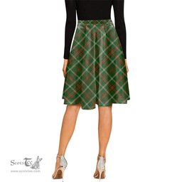 Scottish Copeland Tartan Melete Pleated Midi Skirt - Tartan Plaid Midi Skirt Scottish Plaid Tartan Plaid - ScotsTee - scotstee.com