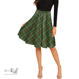 Scottish Copeland Tartan Melete Pleated Midi Skirt - Tartan Plaid Midi Skirt Scottish Plaid Tartan Plaid - ScotsTee - scotstee.com