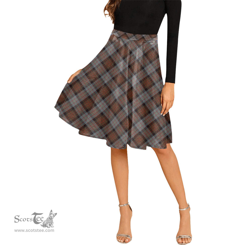 Scottish Cameron of Erracht Weathered Tartan Melete Pleated Midi Skirt - Tartan Plaid Midi Skirt Scottish Plaid Tartan Plaid - ScotsTee - scotstee.com