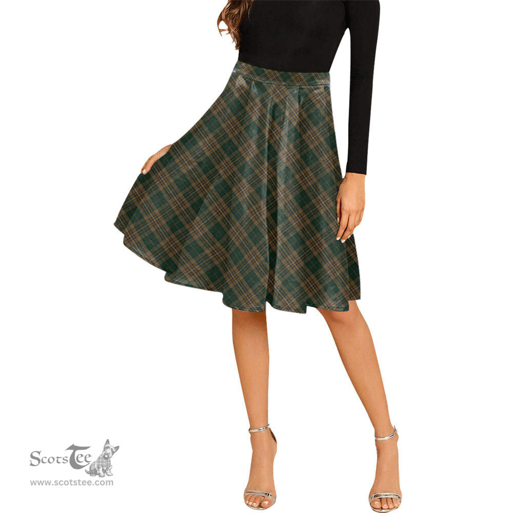 Scottish Fitzsimmons Tartan Melete Pleated Midi Skirt - Tartan Plaid Midi Skirt Scottish Plaid Tartan Plaid - ScotsTee - scotstee.com