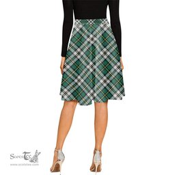 Scottish Cape Breton Island Canada Tartan Melete Pleated Midi Skirt - Tartan Plaid Midi Skirt Scottish Plaid Tartan Plaid - ScotsTee - scotstee.com