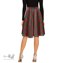 Scottish Drummond Tartan Melete Pleated Midi Skirt - Tartan Plaid Midi Skirt Scottish Plaid Tartan Plaid - ScotsTee - scotstee.com