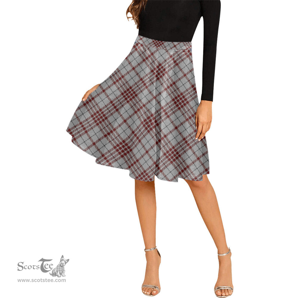 Scottish Clayton Tartan Melete Pleated Midi Skirt - Tartan Plaid Midi Skirt Scottish Plaid Tartan Plaid - ScotsTee - scotstee.com