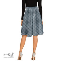 Scottish Conquergood Tartan Melete Pleated Midi Skirt - Tartan Plaid Midi Skirt Scottish Plaid Tartan Plaid - ScotsTee - scotstee.com