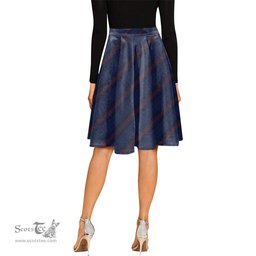 Scottish Hughes of Wales Tartan Melete Pleated Midi Skirt - Tartan Plaid Midi Skirt Scottish Plaid Tartan Plaid - ScotsTee - scotstee.com