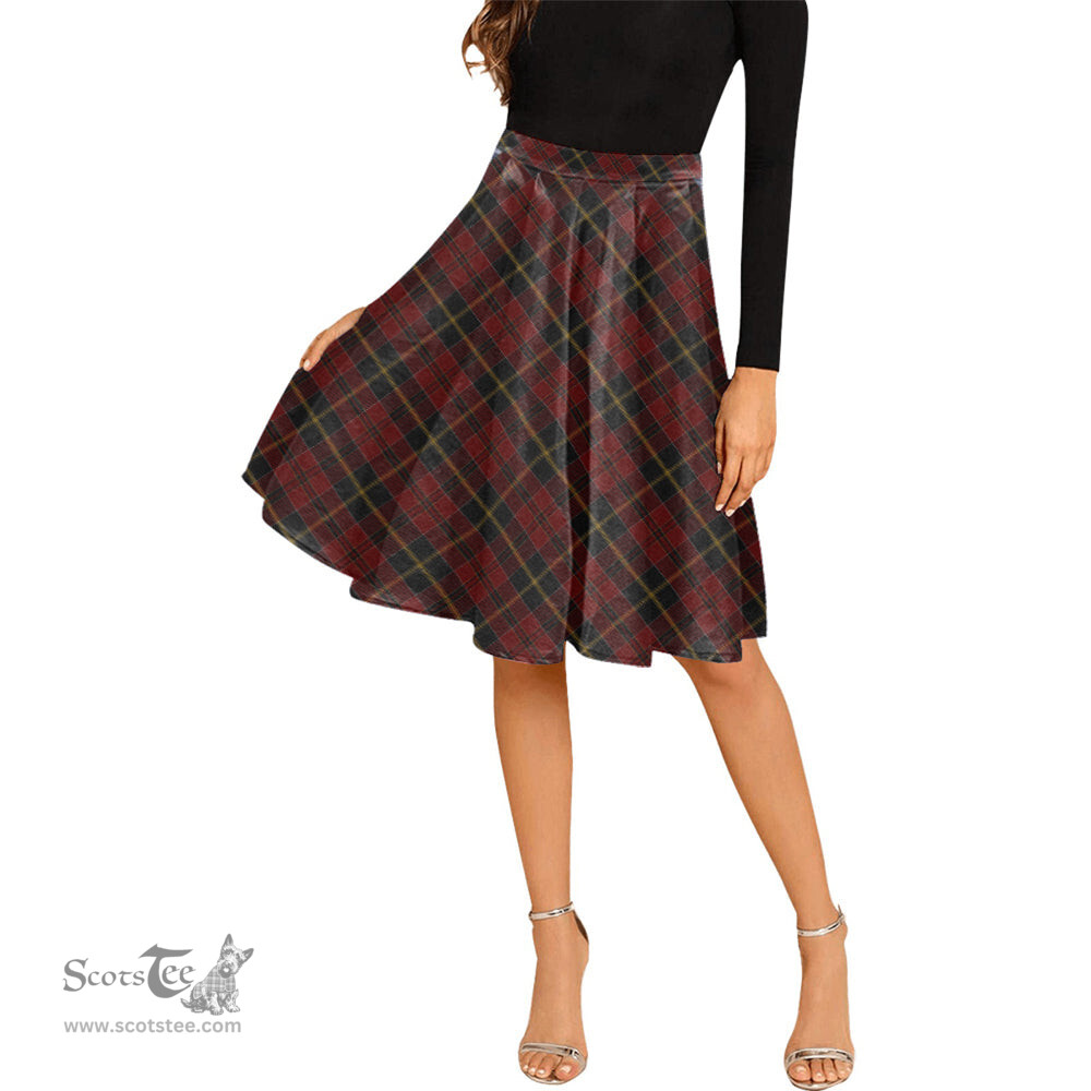 Scottish MacAlister of Skye Tartan Melete Pleated Midi Skirt - Tartan Plaid Midi Skirt Scottish Plaid Tartan Plaid - ScotsTee - scotstee.com