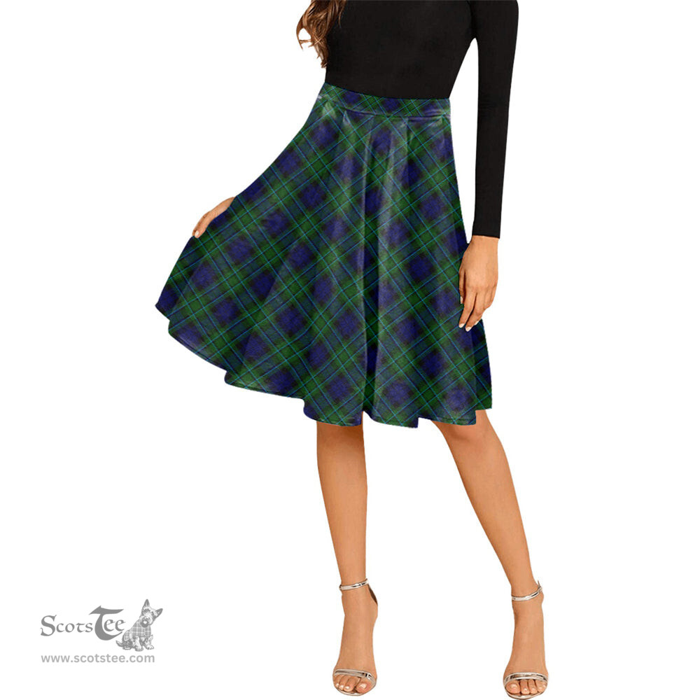 Scottish MacCallum Modern Tartan Melete Pleated Midi Skirt - Tartan Plaid Midi Skirt Scottish Plaid Tartan Plaid - ScotsTee - scotstee.com