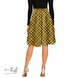 Scottish Jardine Modern Tartan Melete Pleated Midi Skirt - Tartan Plaid Midi Skirt Scottish Plaid Tartan Plaid - ScotsTee - scotstee.com