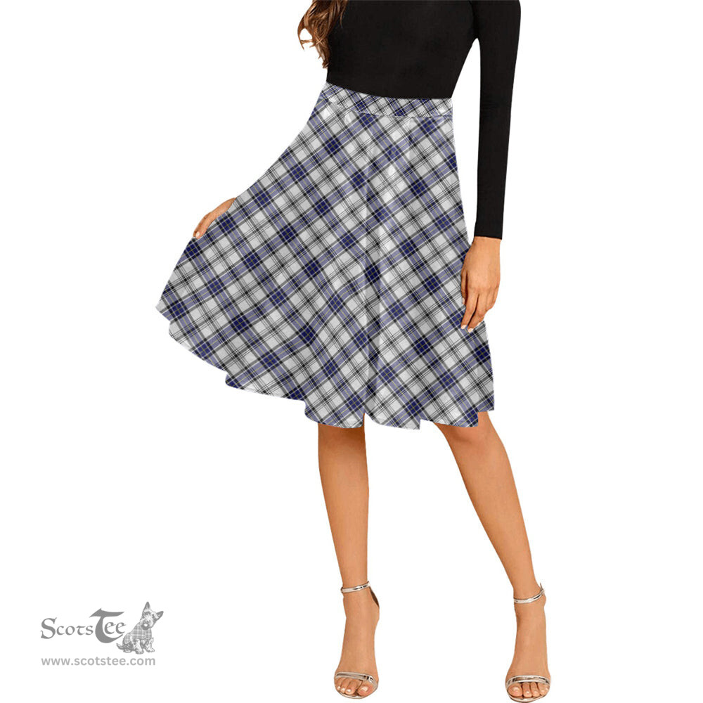 Scottish Hannay Modern Tartan Melete Pleated Midi Skirt - Tartan Plaid Midi Skirt Scottish Plaid Tartan Plaid - ScotsTee - scotstee.com