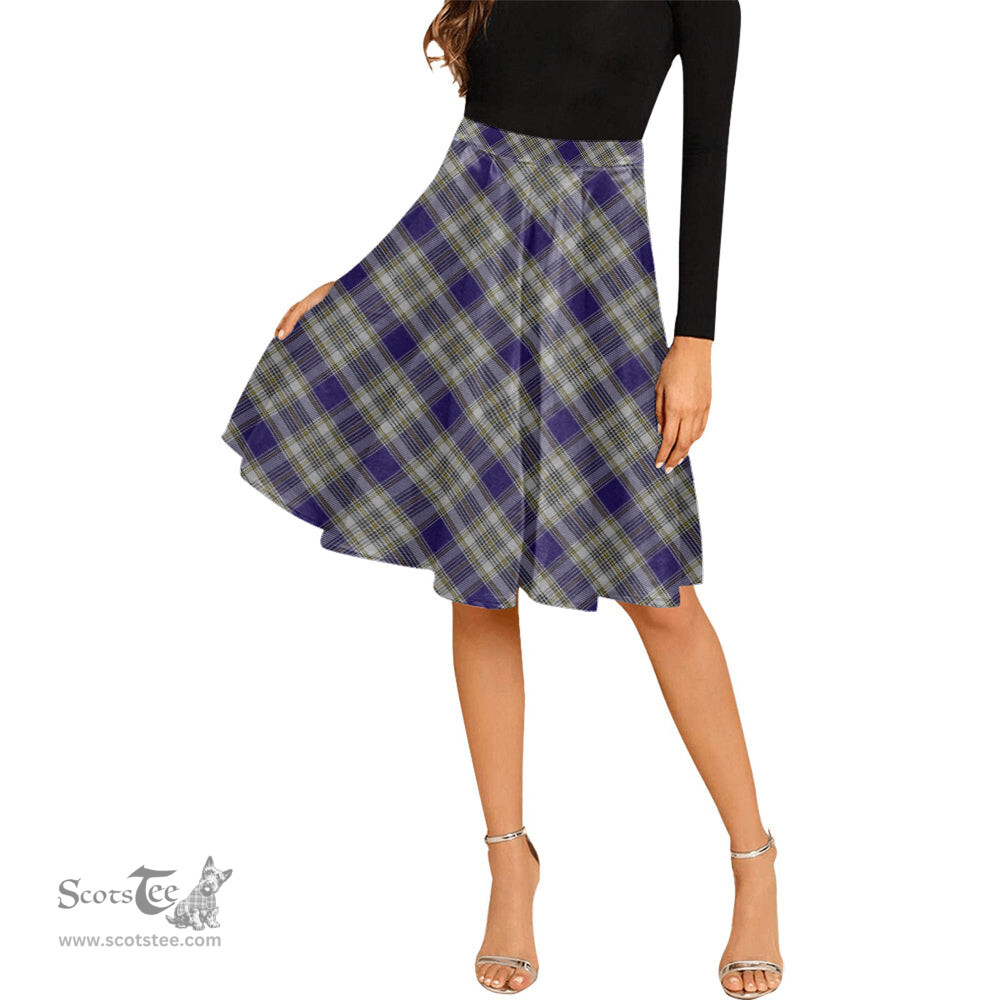 Scottish Livingston Dress Tartan Melete Pleated Midi Skirt - Tartan Plaid Midi Skirt Scottish Plaid Tartan Plaid - ScotsTee - scotstee.com