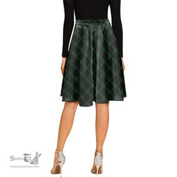 Scottish Gunn Logan Tartan Melete Pleated Midi Skirt - Tartan Plaid Midi Skirt Scottish Plaid Tartan Plaid - ScotsTee - scotstee.com