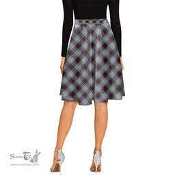 Scottish MacDonald Dress Ancient County Ireland Tartan Melete Pleated Midi Skirt - Tartan Plaid Midi Skirt Scottish Plaid Tartan Plaid - ScotsTee - scotstee.com