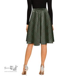 Scottish Kerry Tartan Melete Pleated Midi Skirt - Tartan Plaid Midi Skirt Scottish Plaid Tartan Plaid - ScotsTee - scotstee.com