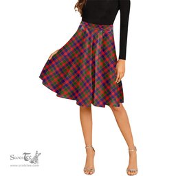 Scottish Gow Modern Tartan Melete Pleated Midi Skirt - Tartan Plaid Midi Skirt Scottish Plaid Tartan Plaid - ScotsTee - scotstee.com
