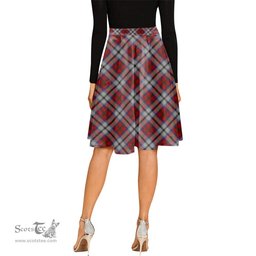 Scottish MacCulloch Dress Tartan Melete Pleated Midi Skirt - Tartan Plaid Midi Skirt Scottish Plaid Tartan Plaid - ScotsTee - scotstee.com