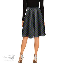 Scottish Murray of Atholl Modern Tartan Melete Pleated Midi Skirt - Tartan Plaid Midi Skirt Scottish Plaid Tartan Plaid - ScotsTee - scotstee.com