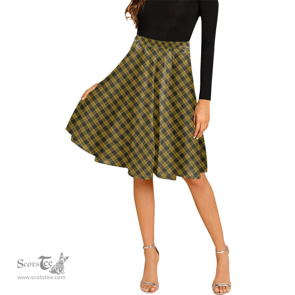 Scottish MacLeod Tartan Melete Pleated Midi Skirt - Tartan Plaid Midi Skirt Scottish Plaid Tartan Plaid - ScotsTee - scotstee.com