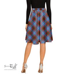 Scottish Newton Tartan Melete Pleated Midi Skirt - Tartan Plaid Midi Skirt Scottish Plaid Tartan Plaid - ScotsTee - scotstee.com