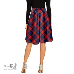 Scottish McLaughlin Tartan Melete Pleated Midi Skirt - Tartan Plaid Midi Skirt Scottish Plaid Tartan Plaid - ScotsTee - scotstee.com
