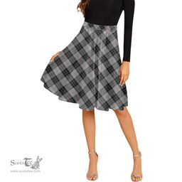 Scottish MacPherson Dress Tartan Melete Pleated Midi Skirt - Tartan Plaid Midi Skirt Scottish Plaid Tartan Plaid - ScotsTee - scotstee.com