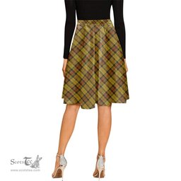 Scottish Morgan of Wales Tartan Melete Pleated Midi Skirt - Tartan Plaid Midi Skirt Scottish Plaid Tartan Plaid - ScotsTee - scotstee.com