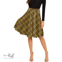 Scottish Morgan of Wales Tartan Melete Pleated Midi Skirt - Tartan Plaid Midi Skirt Scottish Plaid Tartan Plaid - ScotsTee - scotstee.com