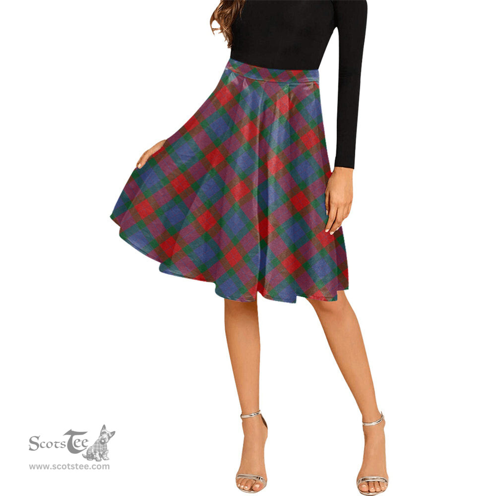 Scottish Mar Tartan Melete Pleated Midi Skirt - Tartan Plaid Midi Skirt Scottish Plaid Tartan Plaid - ScotsTee - scotstee.com