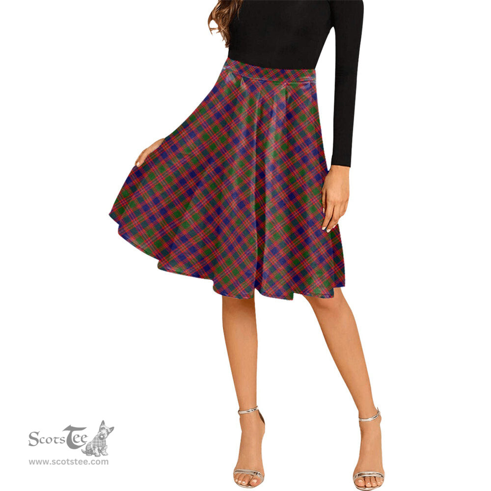Scottish MacIntyre Modern Tartan Melete Pleated Midi Skirt - Tartan Plaid Midi Skirt Scottish Plaid Tartan Plaid - ScotsTee - scotstee.com