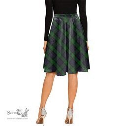 Scottish MacWilliam Tartan Melete Pleated Midi Skirt - Tartan Plaid Midi Skirt Scottish Plaid Tartan Plaid - ScotsTee - scotstee.com