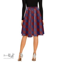 Scottish Robinson Tartan Melete Pleated Midi Skirt - Tartan Plaid Midi Skirt Scottish Plaid Tartan Plaid - ScotsTee - scotstee.com