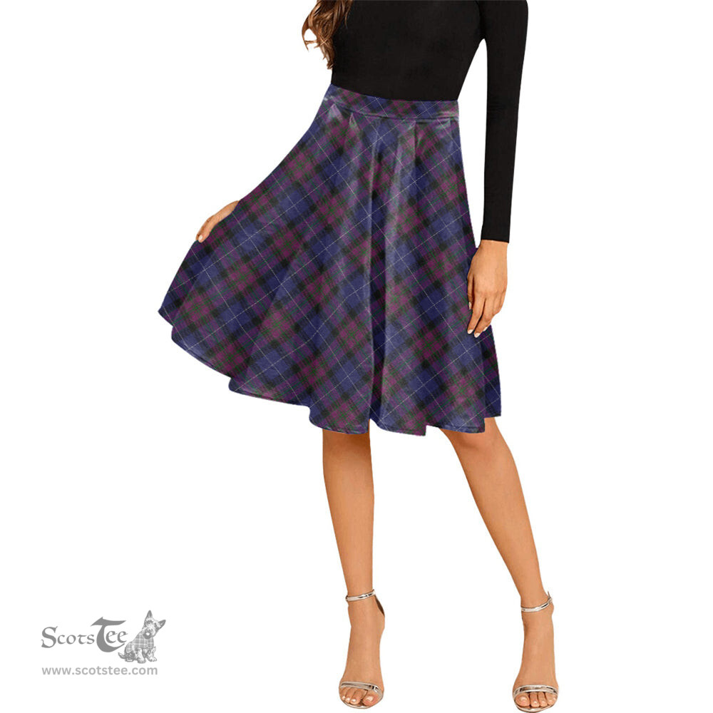 Scottish Pride of Scotland Tartan Melete Pleated Midi Skirt - Tartan Plaid Midi Skirt Scottish Plaid Tartan Plaid - ScotsTee - scotstee.com