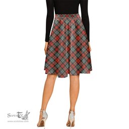 Scottish MacLachlan Weathered Tartan Melete Pleated Midi Skirt - Tartan Plaid Midi Skirt Scottish Plaid Tartan Plaid - ScotsTee - scotstee.com