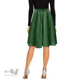 Scottish Wexford County Ireland Tartan Melete Pleated Midi Skirt - Tartan Plaid Midi Skirt Scottish Plaid Tartan Plaid - ScotsTee - scotstee.com