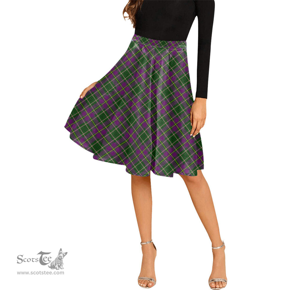Scottish Taylor Tartan Melete Pleated Midi Skirt - Tartan Plaid Midi Skirt Scottish Plaid Tartan Plaid - ScotsTee - scotstee.com