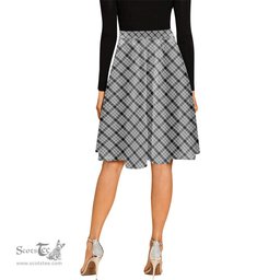 Scottish Wallace Dress Tartan Melete Pleated Midi Skirt - Tartan Plaid Midi Skirt Scottish Plaid Tartan Plaid - ScotsTee - scotstee.com