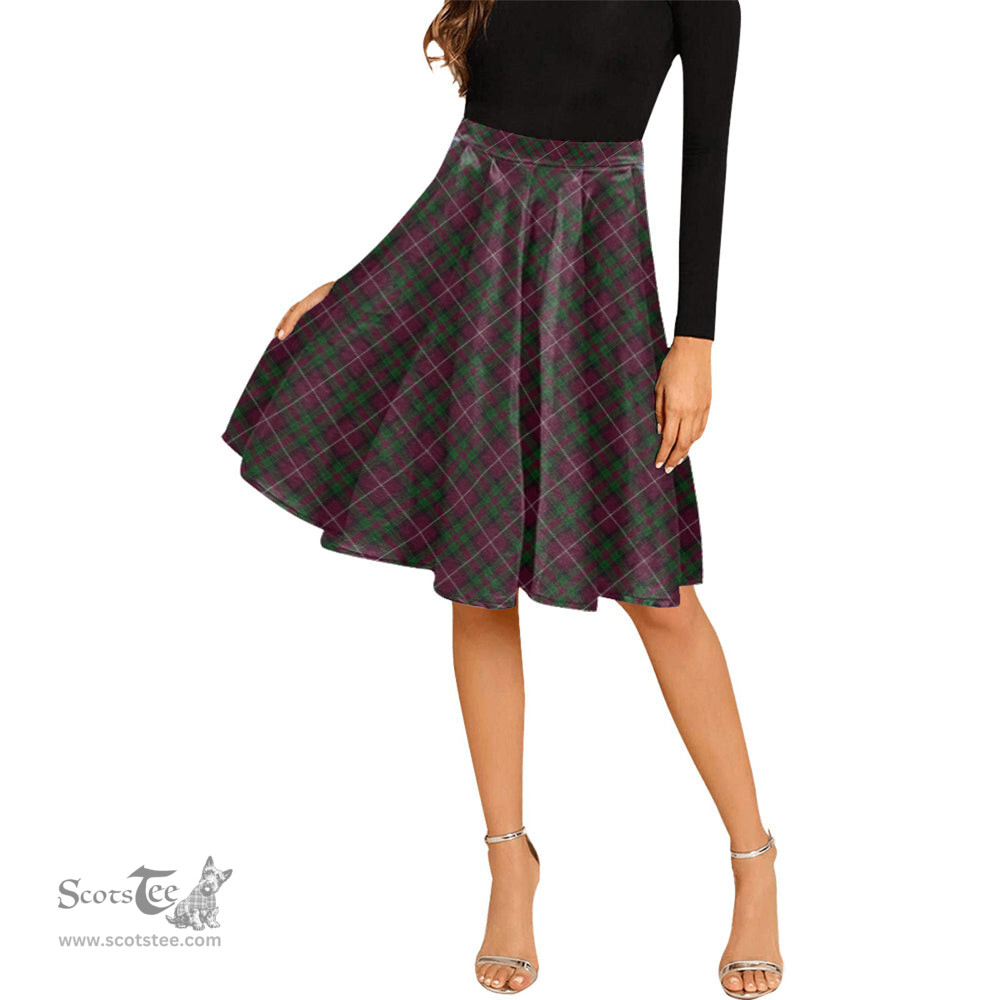 Scottish Stewart of Bute Hunting Tartan Melete Pleated Midi Skirt - Tartan Plaid Midi Skirt Scottish Plaid Tartan Plaid - ScotsTee - scotstee.com
